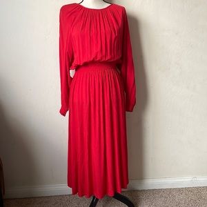 H&M red dress size medium.